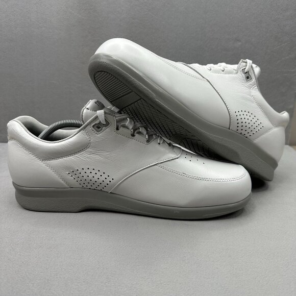 SAS Time Out Mens Size 12 (N) Shoes White Leather Diabetic Walking Orthopedic - Picture 5 of 9